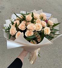 Букет Кремовые розы Латте в Тавричанка