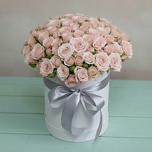 Цветочная композиция из Розы в шляпной коробке в Тавричанка