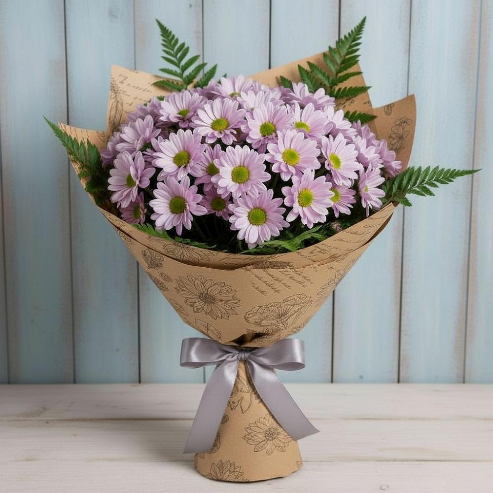 Букет цветов из: Хризантемы в Тавричанка