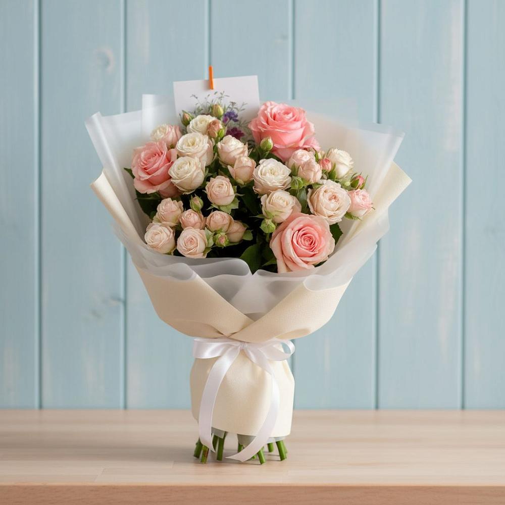 Букет цветов из: Розы в Тавричанка