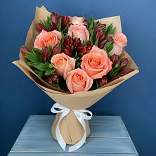 Букет цветов из:  Розы и Альстромерии в Тавричанка