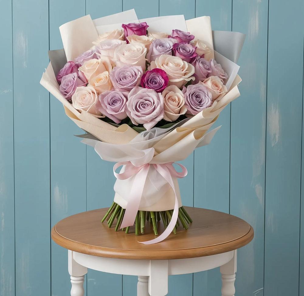 Букет цветов из: Розы в Тавричанка