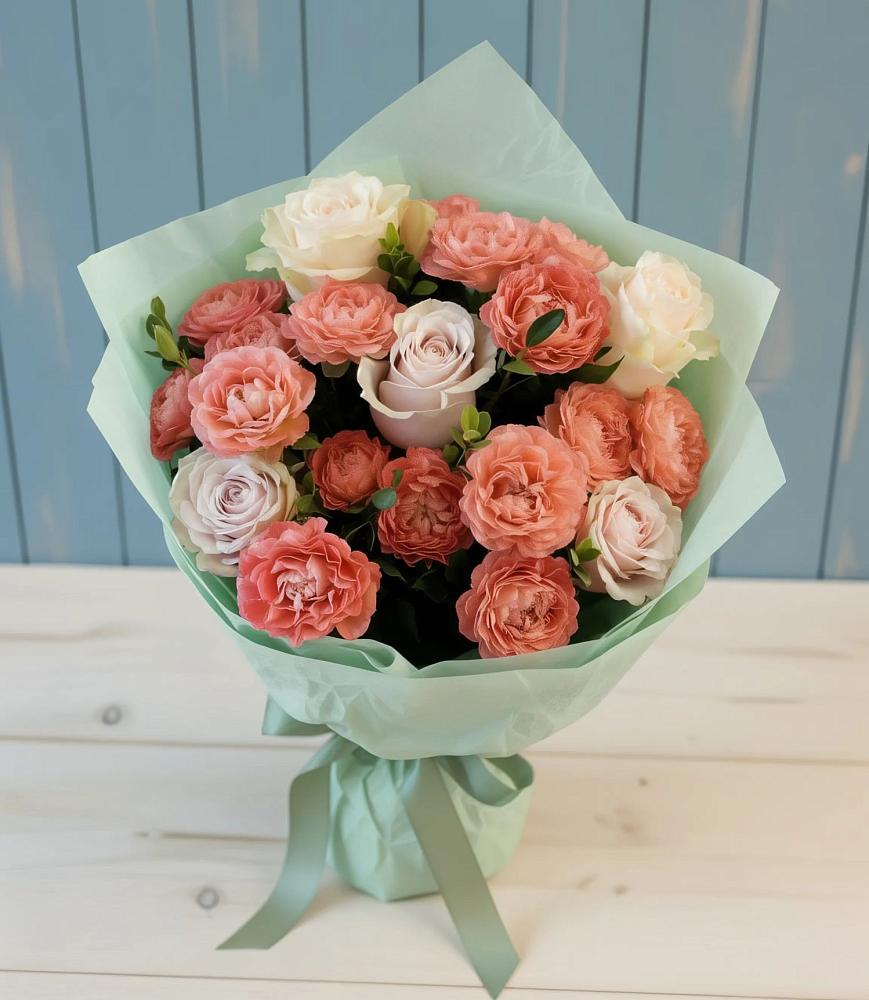 Букет цветов из: Розы в Тавричанка