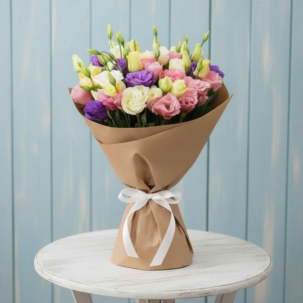 Букет цветов из: Лизиантусы в Тавричанка