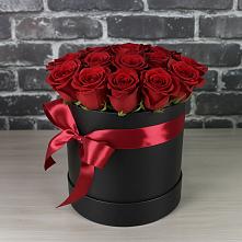 Цветочная композиция из Розы в шляпной коробке в Тавричанка