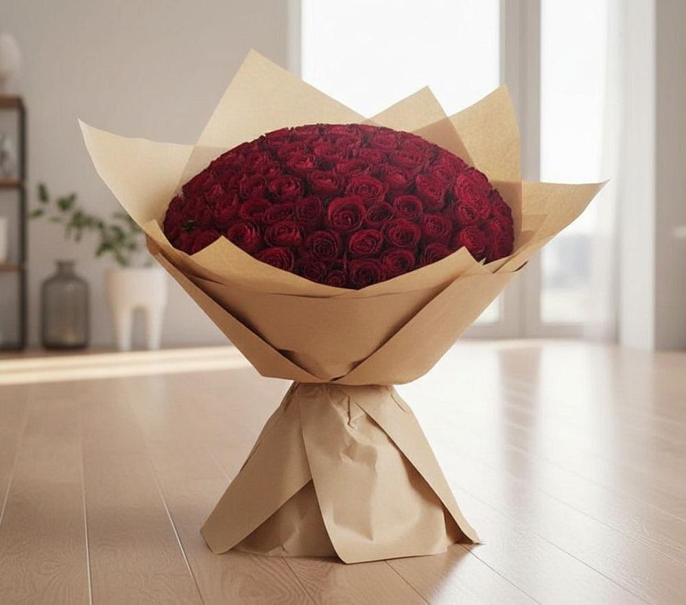 Букет 101 Красная роза в Тавричанка