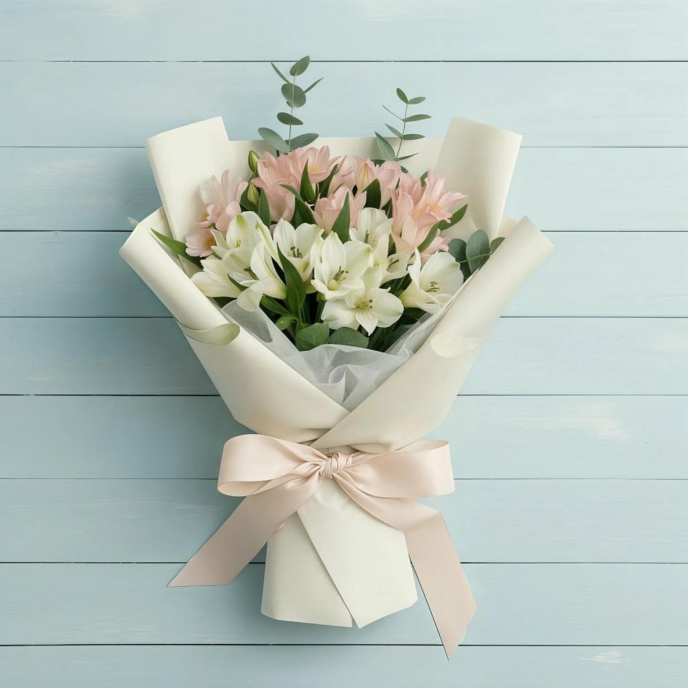 Букет цветов из: Альстромерии в Тавричанка