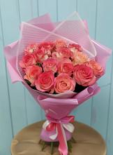 Букет 15 Розовых роз Равель #REPLACE_PRED# Тавричанка