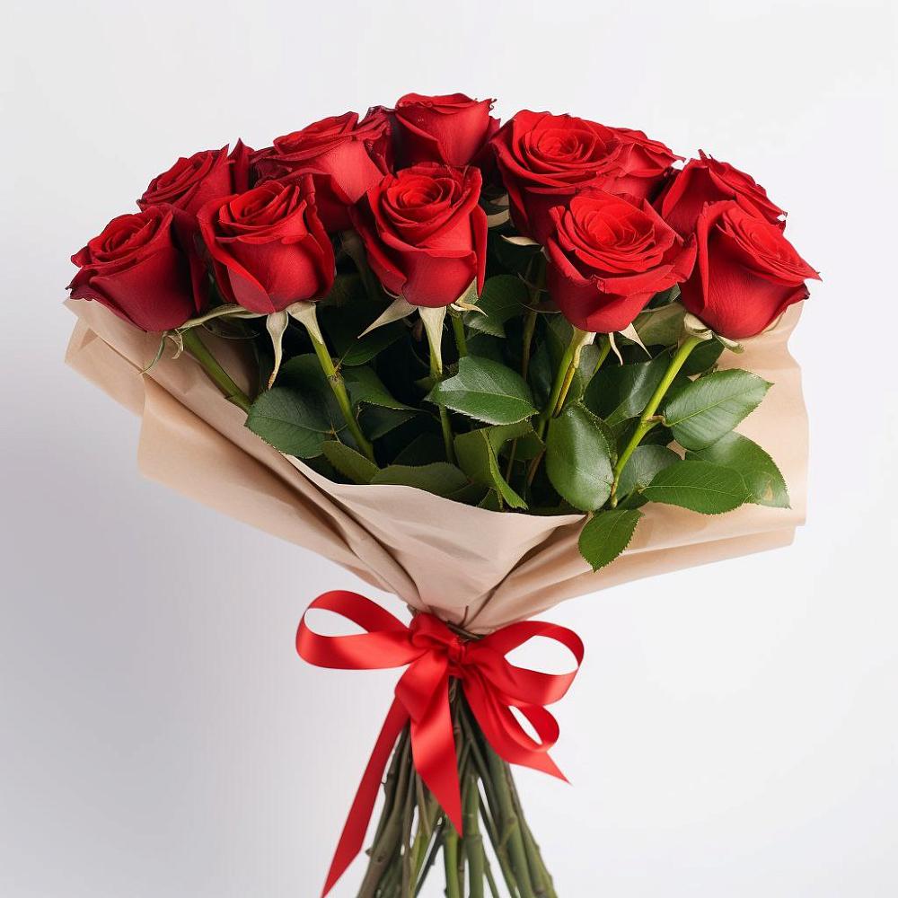 Букет 11 Красных роз Эдлесс Лав в Тавричанка