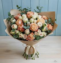 Букет цветов из:  Альстромерии и Розы #REPLACE_PRED# Тавричанка