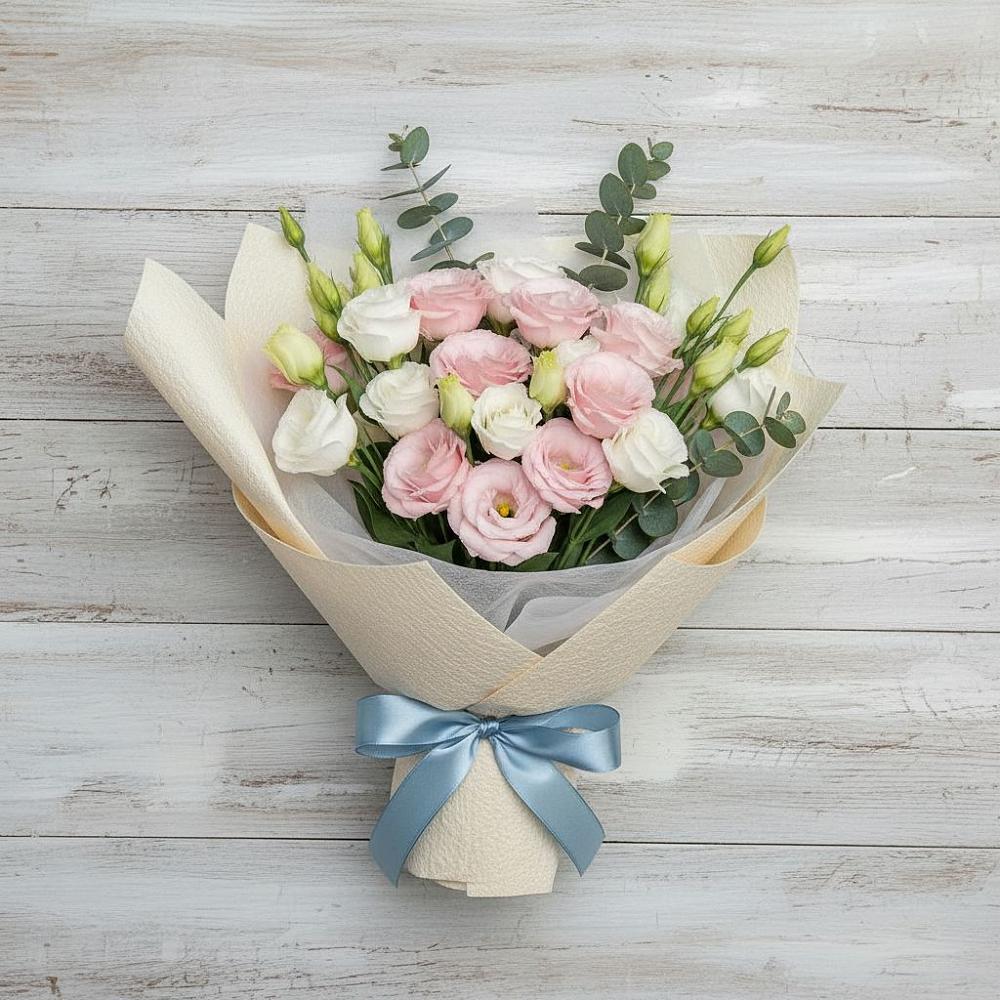 Букет цветов из: Лизиантусы в Тавричанка